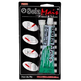 Adesivo de Vedação e Soldagem 50 G Preto - Sela Mais 
