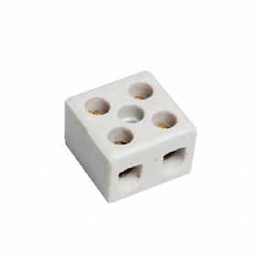 Conector de Porcelana 2 Bornes 10 mm 30A 600V - Brasfort