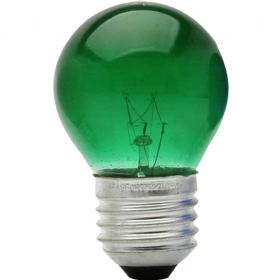 Lâmpada Bolinha Verde 15W 127V E27 - Brasfort