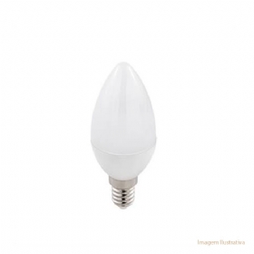 Lâmpada Vela Lisa Leitosa 60W 127V E14 - Brasfort