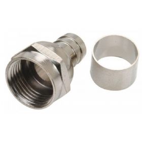 Conector Tipo Campanita com Anilha para Cabo Coaxial RG-59