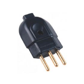 Plug Macho Preto 2P+T 20A - Tramontina