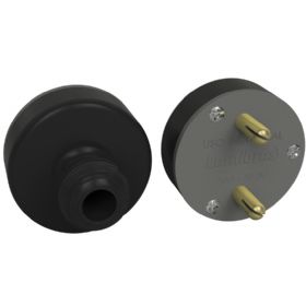 Plug 2 Pinos 30A 500V Cinza - Lumibras