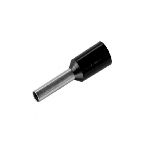Terminal Tubular Ilhós 1,5 mm Preto
