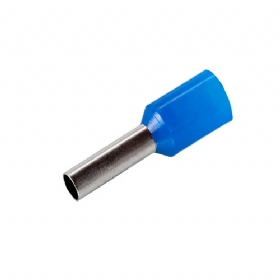 Terminal Tubular Ilhós 2,5 mm Azul