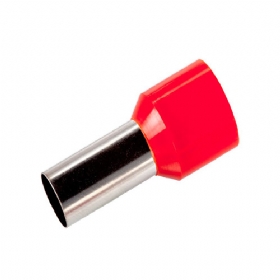 Terminal Tubular Ilhós 10 mm Vermelho