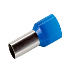 Terminal Tubular Ilhós 16 mm Azul