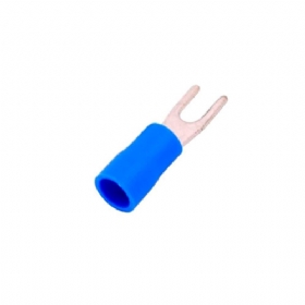 Terminal Pré Isolado Forquilha 2,5 mm Azul
