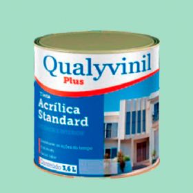 Tinta Acrílica Standard Plus Verde Água 3,6 Litros - Qualyvinil