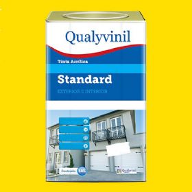 Tinta Acrílica Standard Plus Amarelo Canário 18 Litros - Qualyvinil