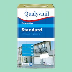 Tinta Acrílica Standard Plus Verde Água 18 Litros - Qualyvinil