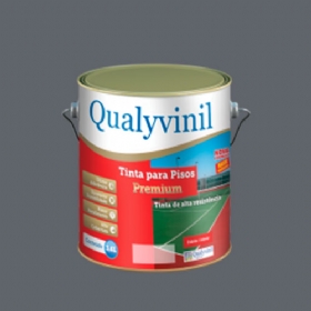 Tinta para Pisos Premium Cinza 3,6 Litros - Qualyvinil