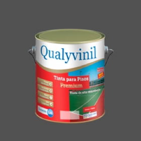Tinta para Pisos Premium Cinza Chumbo 3,6 Litros - Qualyvinil