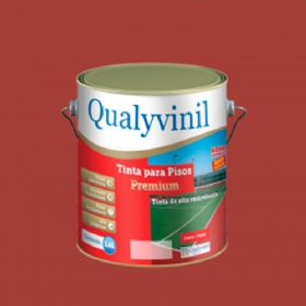 Tinta para Pisos Premium Vermelho 3,6 Litros - Qualyvinil
