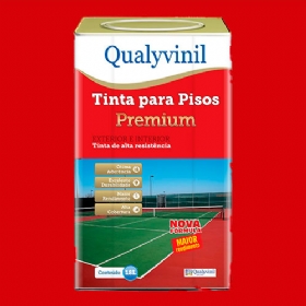 Tinta para Pisos Premium Vermelho Segurança 18 Litros - Qualyvinil