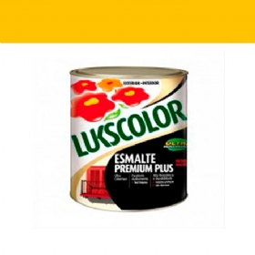 Esmalte Premium Plus Alto Brilho Amarelo 900 ml - Lukscolor