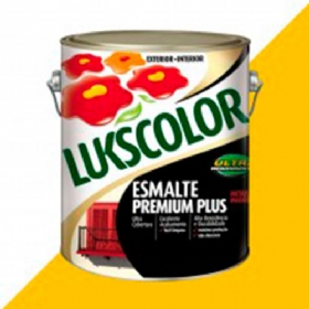Esmalte Premium Plus Alto Brilho Amarelo 3,6 Litros - Lukscolor