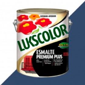 Esmalte Premium Plus Alto Brilho Azul Del Rey 3,6 Litros - Lukscolor