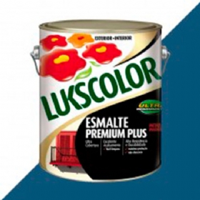 Esmalte Premium Plus Alto Brilho Azul França 3,6 Litros - Lukscolor