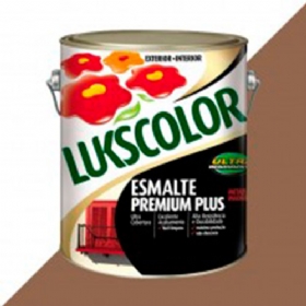 Esmalte Premium Plus Alto Brilho Conhaque 3,6 Litros - Lukscolor