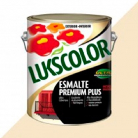 Esmalte Premium Plus Alto Brilho Marfim 3,6 Litros - Lukscolor