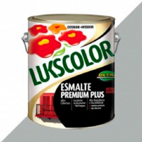 Esmalte Premium Plus Alto Brilho Platina 3,6 Litros - Lukscolor