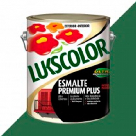 Esmalte Premium Plus Alto Brilho Verde Folha 3,6 Litros - Lukscolor