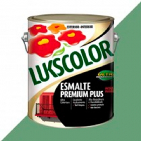 Esmalte Premium Plus Alto Brilho Verde Nilo 3,6 Litros - Lukscolor