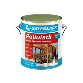 Verniz Marítimo Premium Poliulack Acetinado 3,6 Litros - Sayerlack