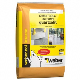 Argamassa Cimentocola ACI Interna Cinza 20 Kg - Quartzolit
