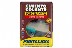 Argamassa Cimento Colante Porcelanato Interno e Externo ACIII Cinza 20 Kg - Fortaleza