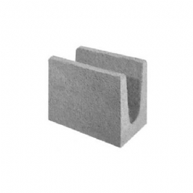 Meia Canaleta Bloco de Concreto de 11 cm