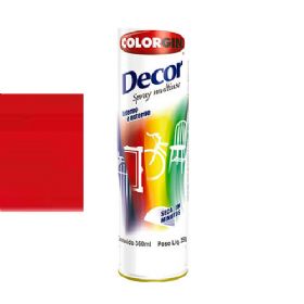 Tinta Spray Decor Vermelho 360 ml - Colorgin