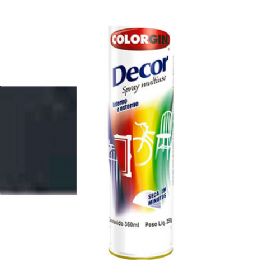 Tinta Spray Decor Preto Fosco 360 ml - Colorgin