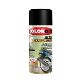 Tinta Spray Alta Temperatura Preto - Colorgin