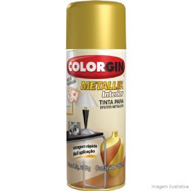 Tinta Spray Metallik Interior Ouro 350 ml - Colorgin