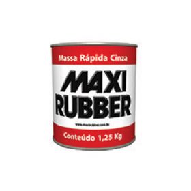 Massa Rápida Cinza 1,25 Kg - Maxi Rubber
