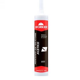 Adesivo de Silicone Acético Transparente 280 G - Worker