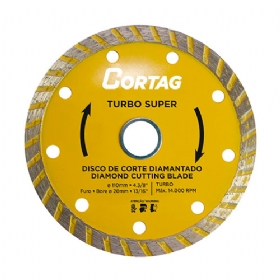 Disco de Corte Diamantado Turbo Super 110 x 20 mm - Cortag