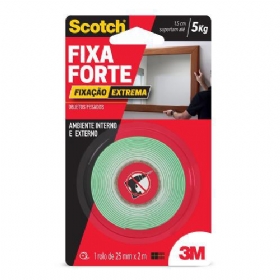 Fita Dupla Face Fixação Extrema 25 mm x 2 m - 3M