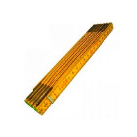 Metro de Madeira Duplo Amarelo - Bambu