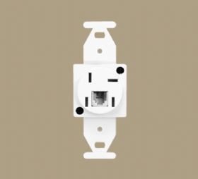 Tomada para Telefone com Conector RJ11 2 Vias Blanc Ref.0407 - Fame