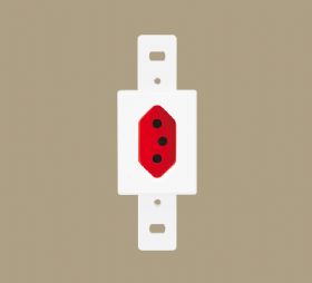 Tomada 2P+T 20A/250V Vermelha Blanc Ref.2335 - Fame