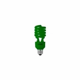 Lâmpada Fluorescente Espiral Verde 127 V 26 W - Taschibra  