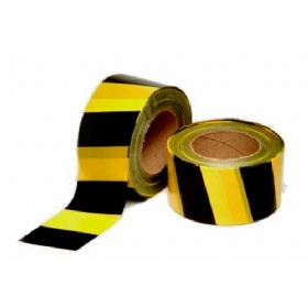 Fita Zebrada Amarelo e Preto 70 mm x 200 m - Worker