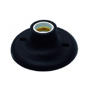 Plafonier Soquete Porcelana 100 W Preto - Taschibra 